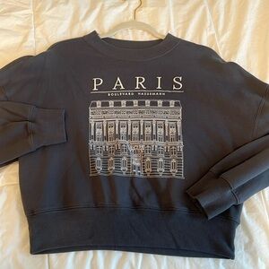 Abercrombie Paris Cropped Sweatshirt